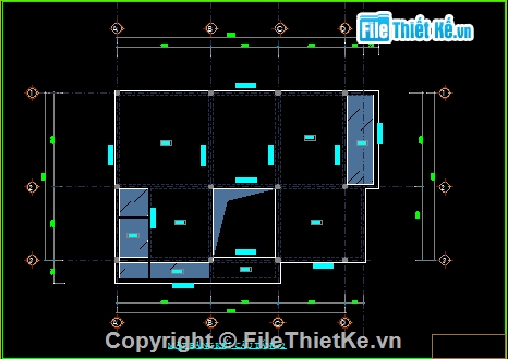 biệt thự 2 tầng mái thái,biệt thự đẹp 2 tầng mái ngói,Biệt thự 2 tầng kích thước 8.1x10.9m,cad biệt thự 2 tầng,bản vẽ autocad biệt thự 2 tầng.